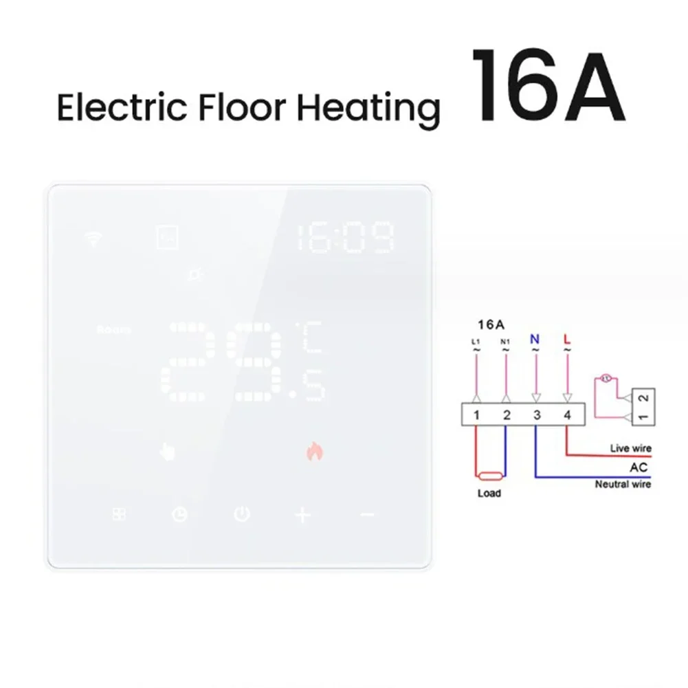 Temperature Control Panel Intelligent Thermostat Programmable Floor Heating Thermostat Voice Control Floor Heating Systems Parts