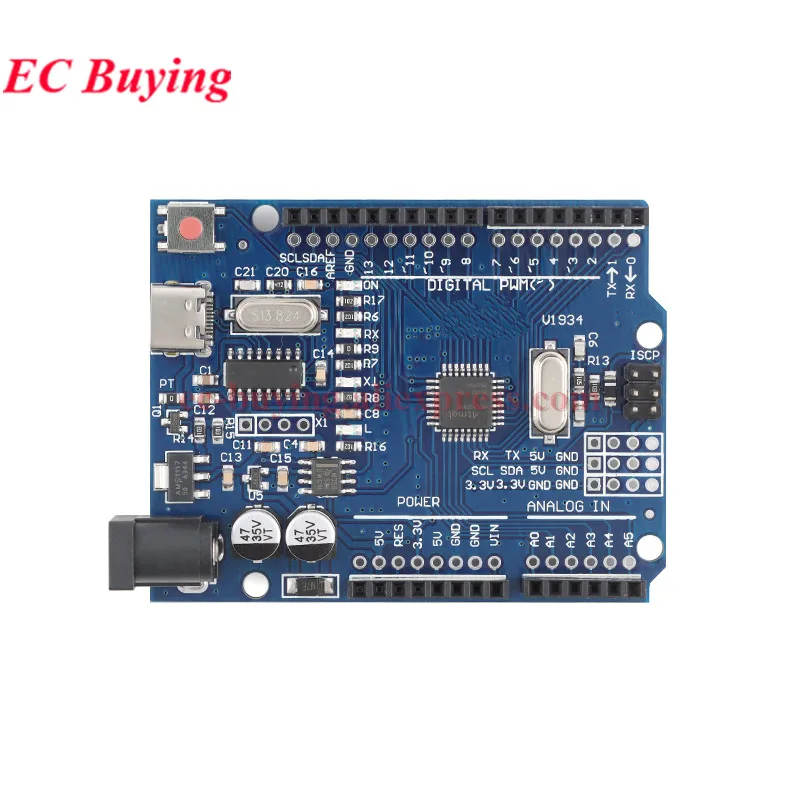 R3 Development Board ATmega328P/ATmega328PB ATmega328 328 MCU FT232 CH340G Driver Module USB Type B/Type-C/MICRO For Arduino