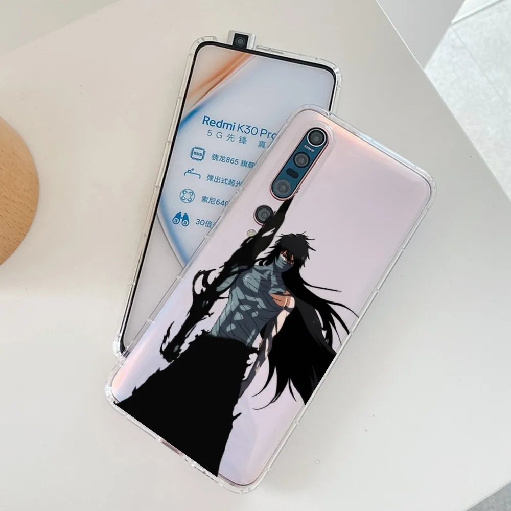 Anime Bleach Kurosaki Ichigo Phone Case For Samsung S 20 21 22 23 for Redmi Note7 8 9 10 for Huawei P20 30 40 Clear Case