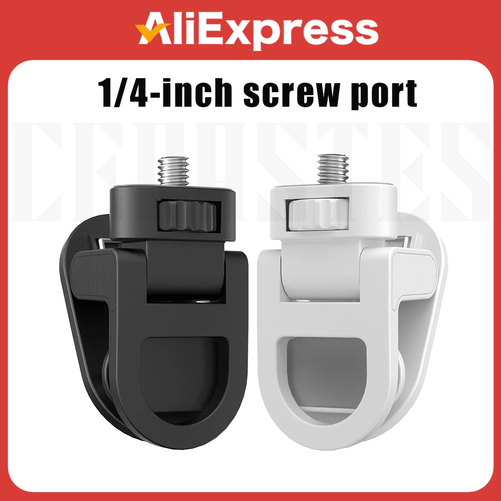 

1/4 Screw Mount Mini Fill Light Clip Portable Mobile Phone Computer Fill Light Fixed Camera Flash Holder Plastic