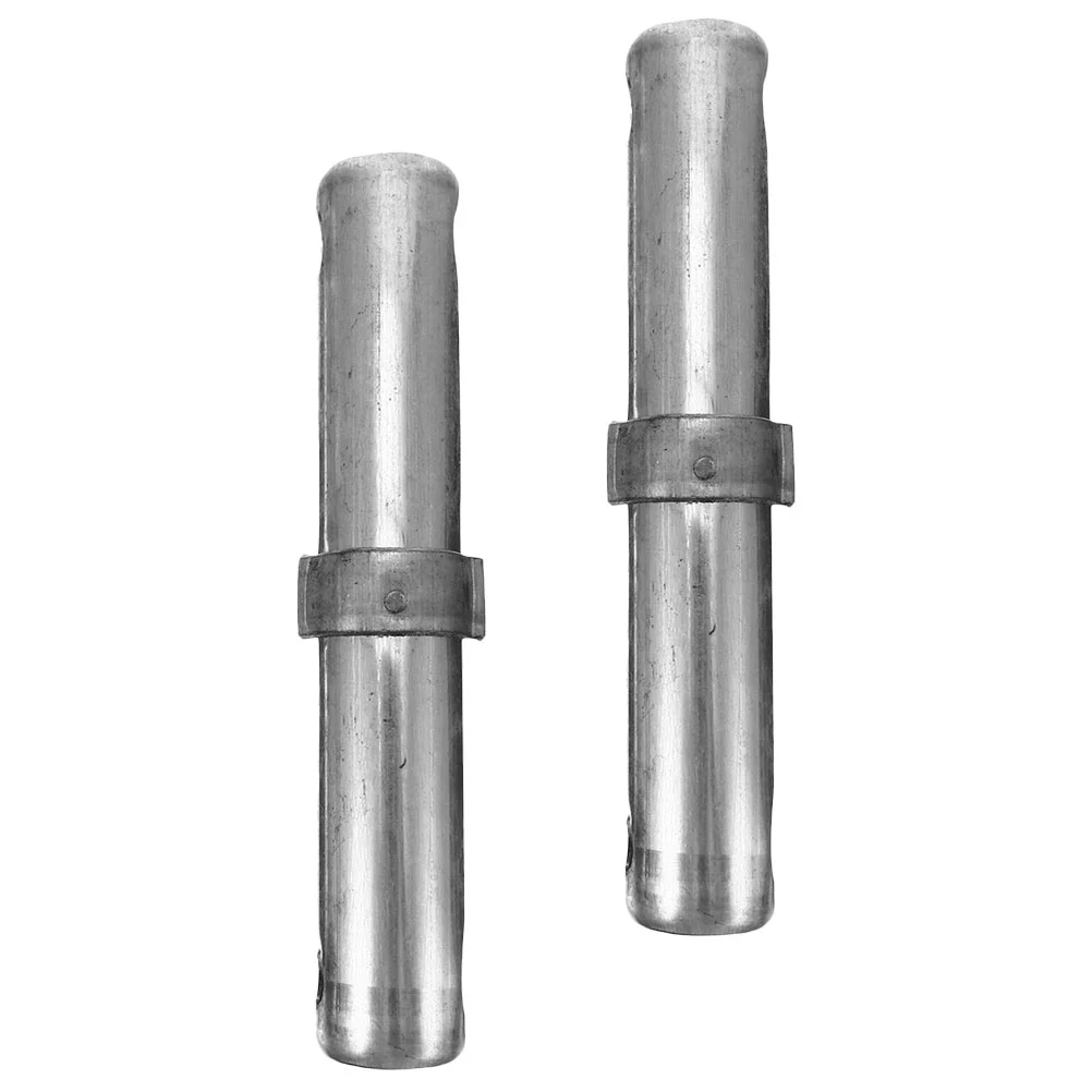 2 Pcs Scaffolding Coupling 34mm Diameter Galvanized Connector Rods 8cm Spacing Precision Engineering