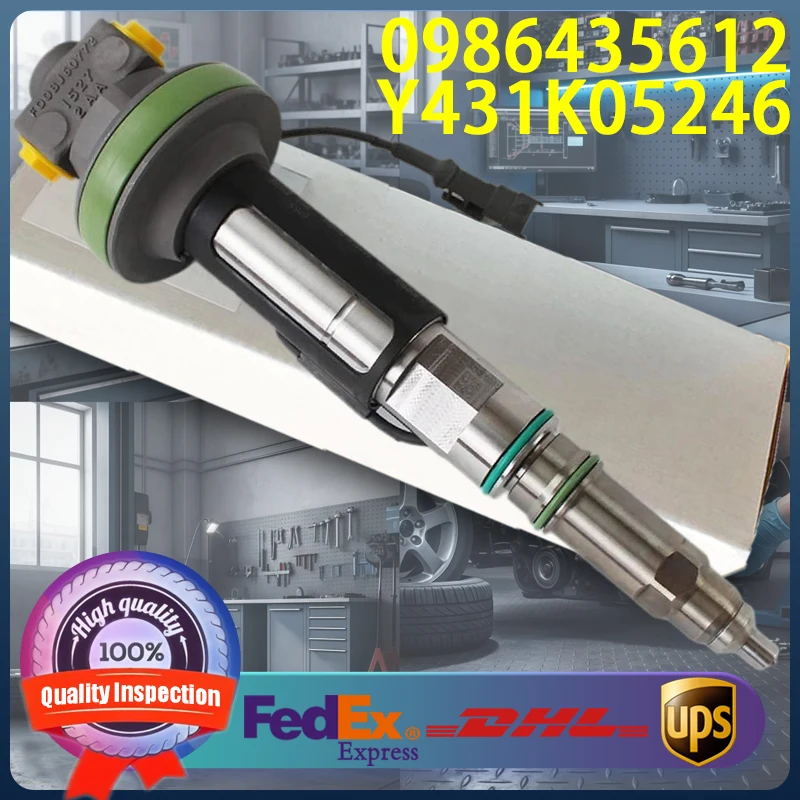 

0986435612 High Quality Common Rail Diesel Fuel Injector Y431K05246 for Cummins QSK19 QSK38 QSK50 QSK60 Diesel Engines.