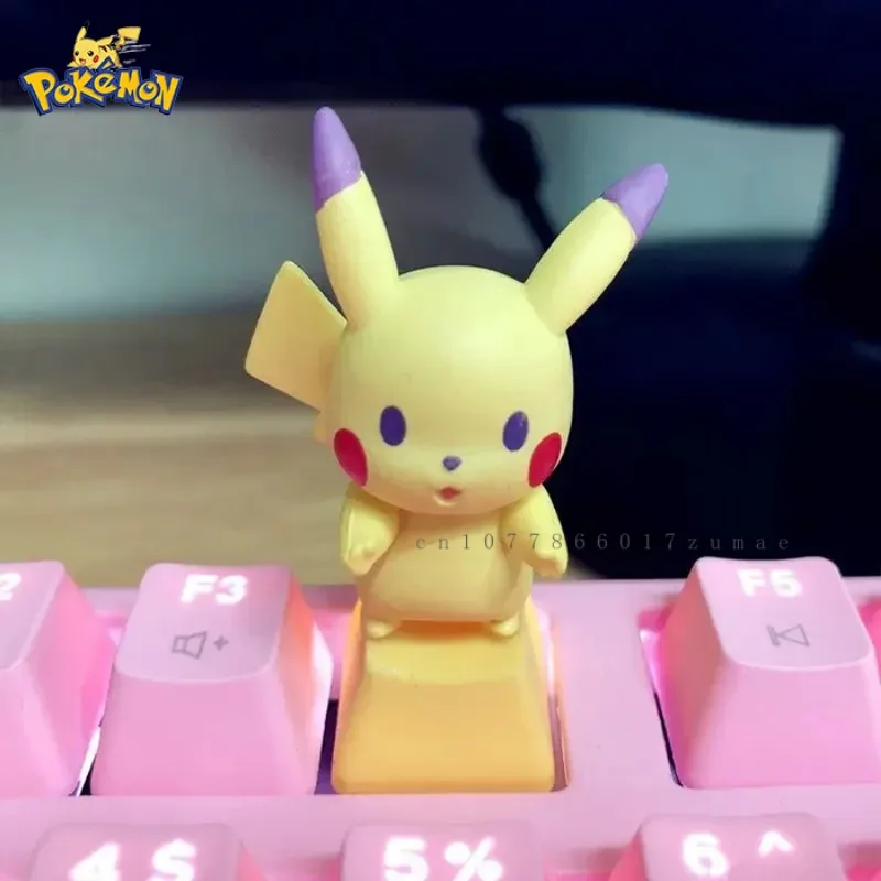 Pokemon Anime Clefairy DIY Keycaps Cute 3D Anime Character Keycaps Mechanical Keyboard Keycaps Cherry MX Axis Personalized Gifts