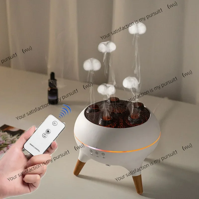 Dynamic Jellyfish Air Humidifier 250ml Essential Oil Diffusion Humidifier with 7 Color Night Lights