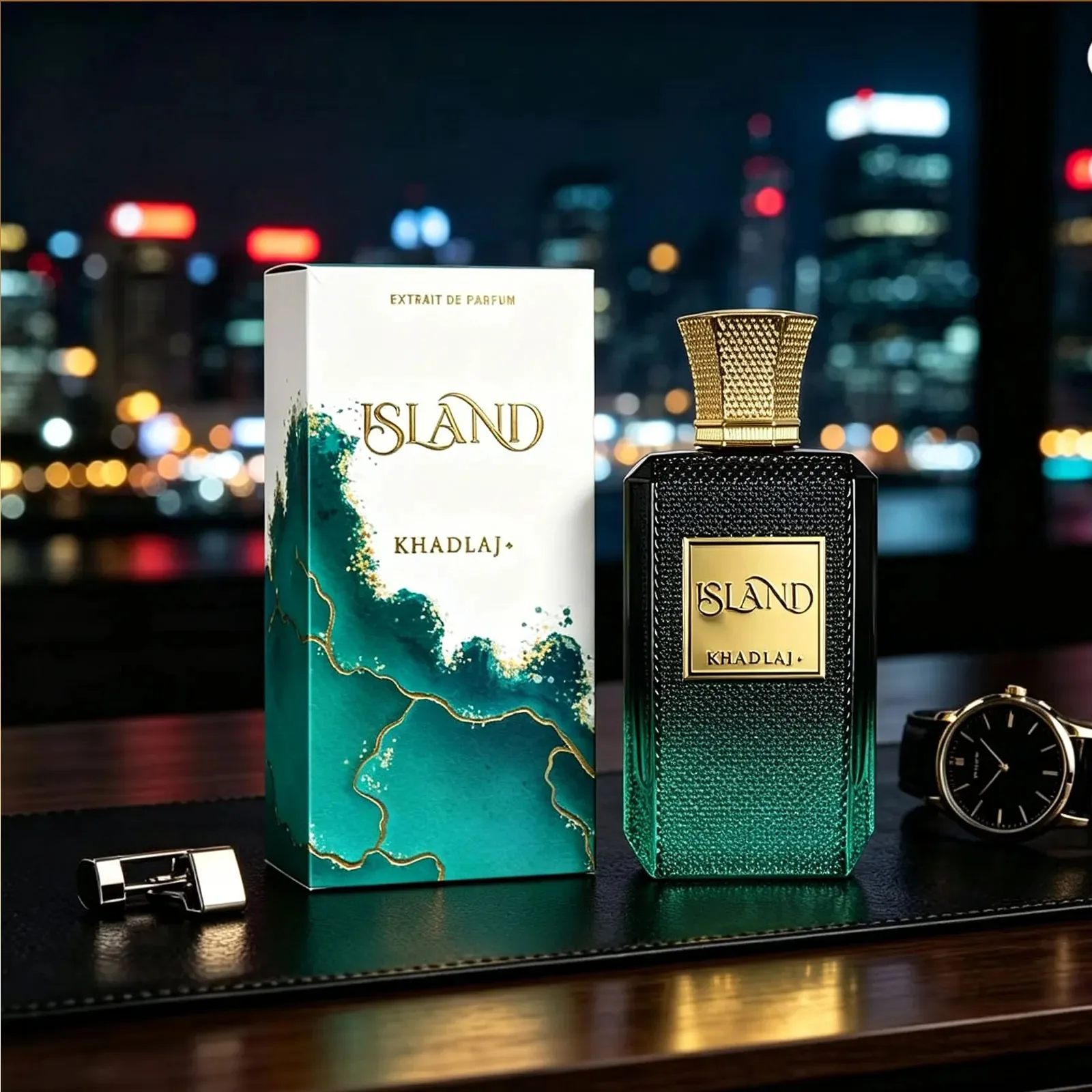 Khadlaj Island Mens Women's EDP Perfume Spray,  Long Lasting Amber Ambergris Luxury Fragranc Christmas and Valentine's Day Gift Choice 100ml view 3