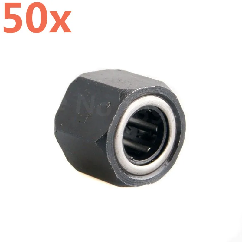 

50pcs/Lot HSP R025 Hex 12mm*6.5mm*12mm Nut One-way Bearing For VX 18 16 21 Nitro Engine Parts 1/10 RC Car Baja