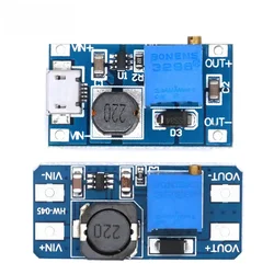 MT3608 DC-DC Adjustable Boost Module 2A Boost Plate Step Up Module Boost Step-up Board MAX output 28V 2A for arduino Micro