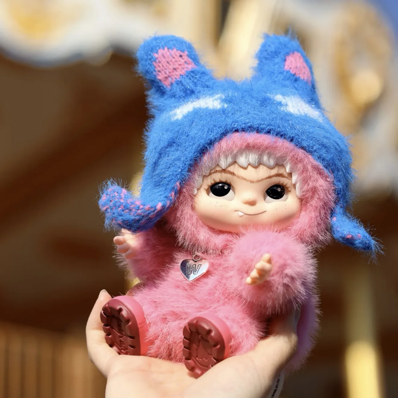 

Новый плюшевый брелок для куклы Wakuku, коробка монстров, игрушка, новая виниловая кукла Kawaii, рюкзак, подвеска, украшение, чехол, подарки, милый wakuku