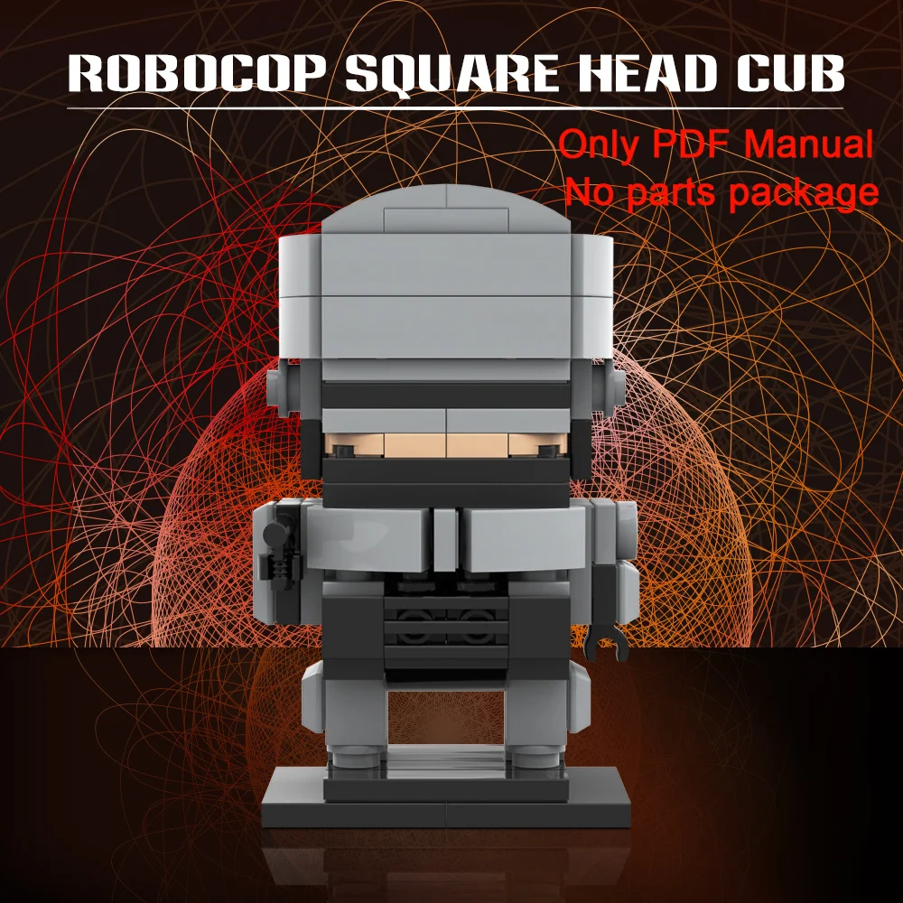 MOC Robocop Robot Mechanical War Police Building Blocks PDF Manual Mechanical War Police Parts List (Only PDF Manual,No parts）