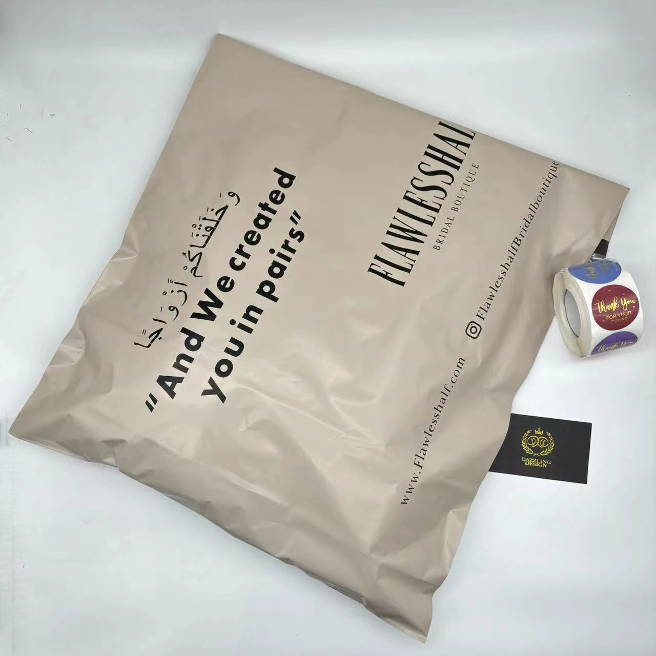 Bolsas de correo biodegradables con logotipo personalizado, envío exprés ecológico, envío de mensajería de plástico, polietileno desnudo