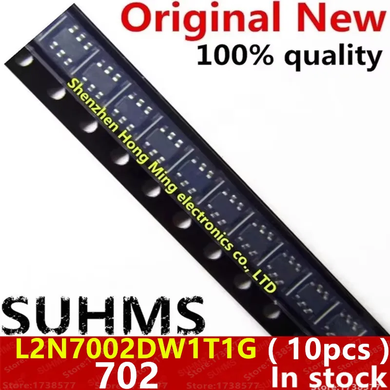 (10piece)100% New L2N7002DW1T1G 2N7002DW 2N7002 702 SOT-363