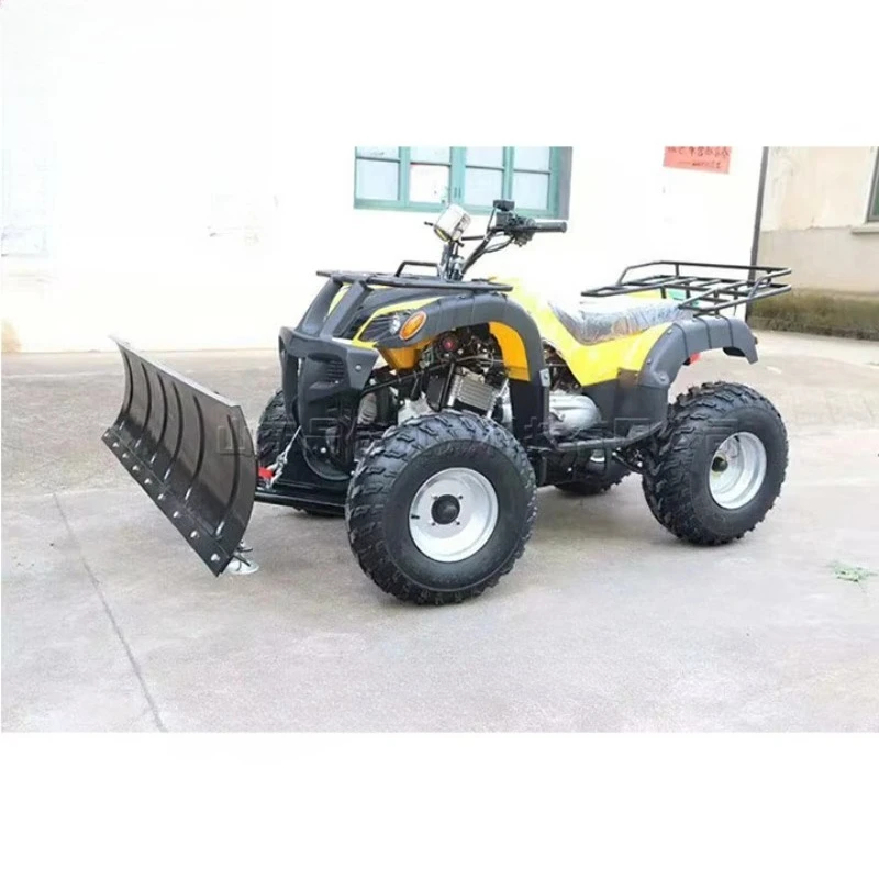 Four-wheel Snowplow With a Driving Snow Shovel Vehicle  Atv Snow Plow Vehicle