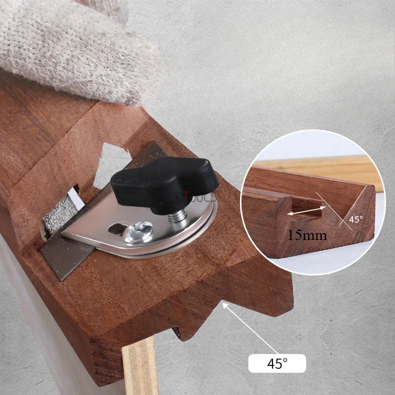 Carpenter Chamfer Planer Precision Portable Manual Chamfering Tool Adjustable Angled Board Deburring Corner Trimming Planer Tool