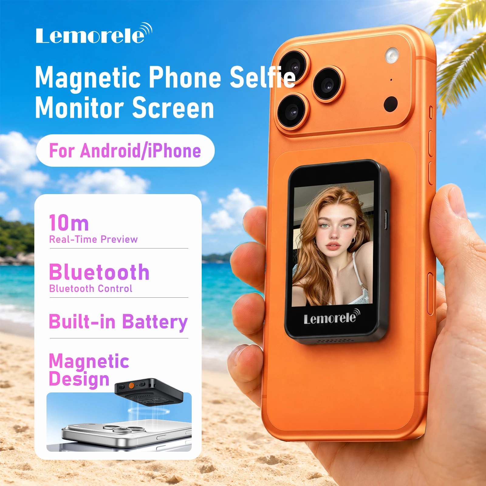 Photography Unit - Kablosuz Manyetik Telefon Arka Kamera Selfie