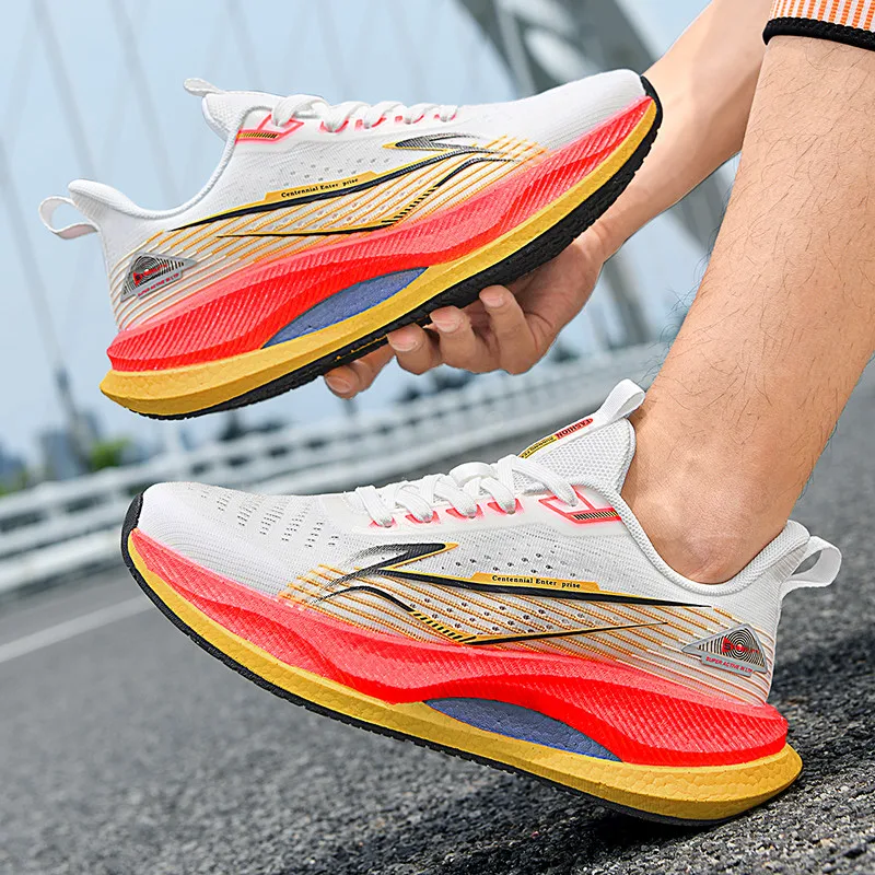 

Men's Shoes Breathable All-match Mesh Shoes Sports Carbon plateShoes Women All-match Wear-resistant Running Shoes for Men