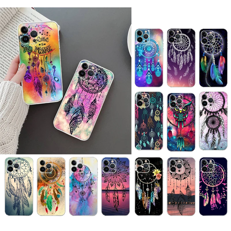 حافظة هاتف آيفون 17ProMax Air 16 15 14 13 Pro Max 15 16 Pro 15Plus Dream Catcher Dreamcatcher