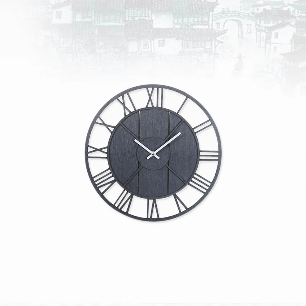 

13 .7" Roman Numeral Wall Clock for Kitchen Farmhouse Clocks Living Room Decor Home Retro