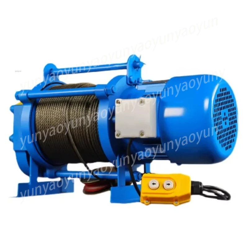

220v 380V 30m 60m1500kg Lift Wire Rope Motor Electric Winch with Clutch