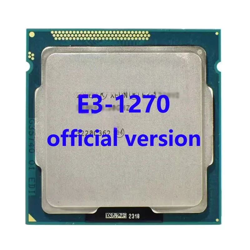 E3-1270 3.4Ghz/3.8Ghz Quad-Core 8Mb Cache 80W Lga1155 8-Threads Xeon Cpu Processor 4-Core Voor B75 H61 Moederbord Ddr3