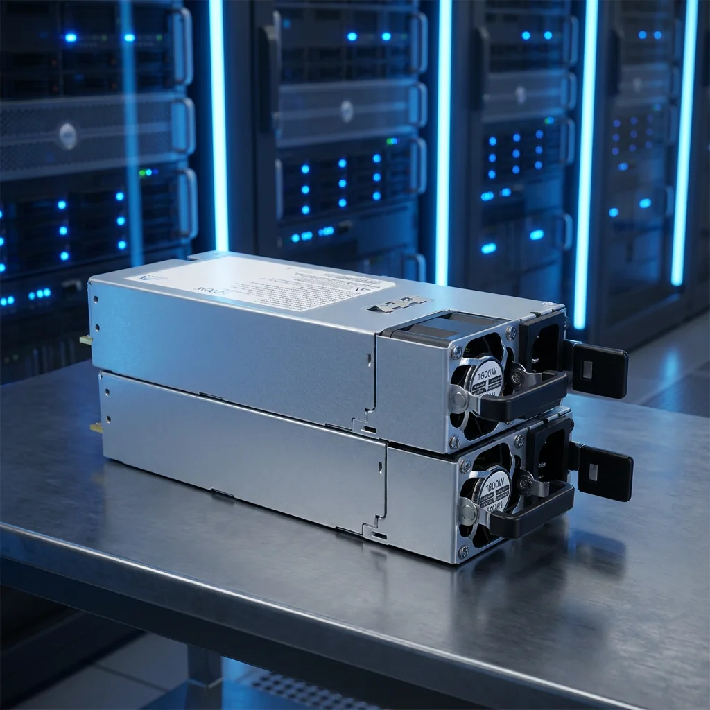 New OEM ODM Redundant Dual Power Supply 1600W 80 PLUS Platinum Certified White Server 12V Power Supply