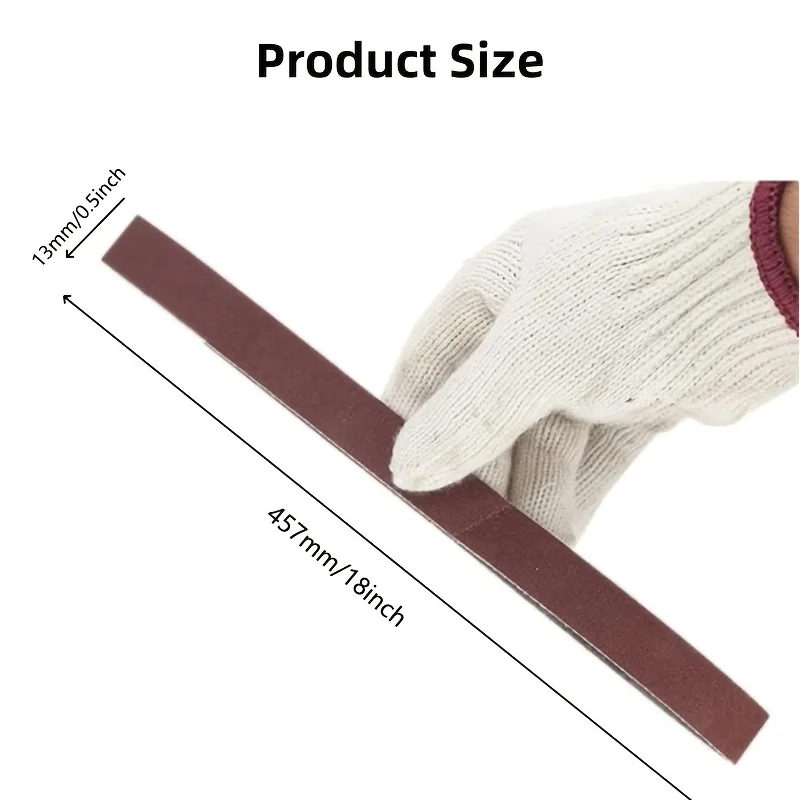 24Pcs Sanding Belts P40-P240 Aluminum Oxide Abrasive Sandpaper Belts For Wood Metal Sander Polishing