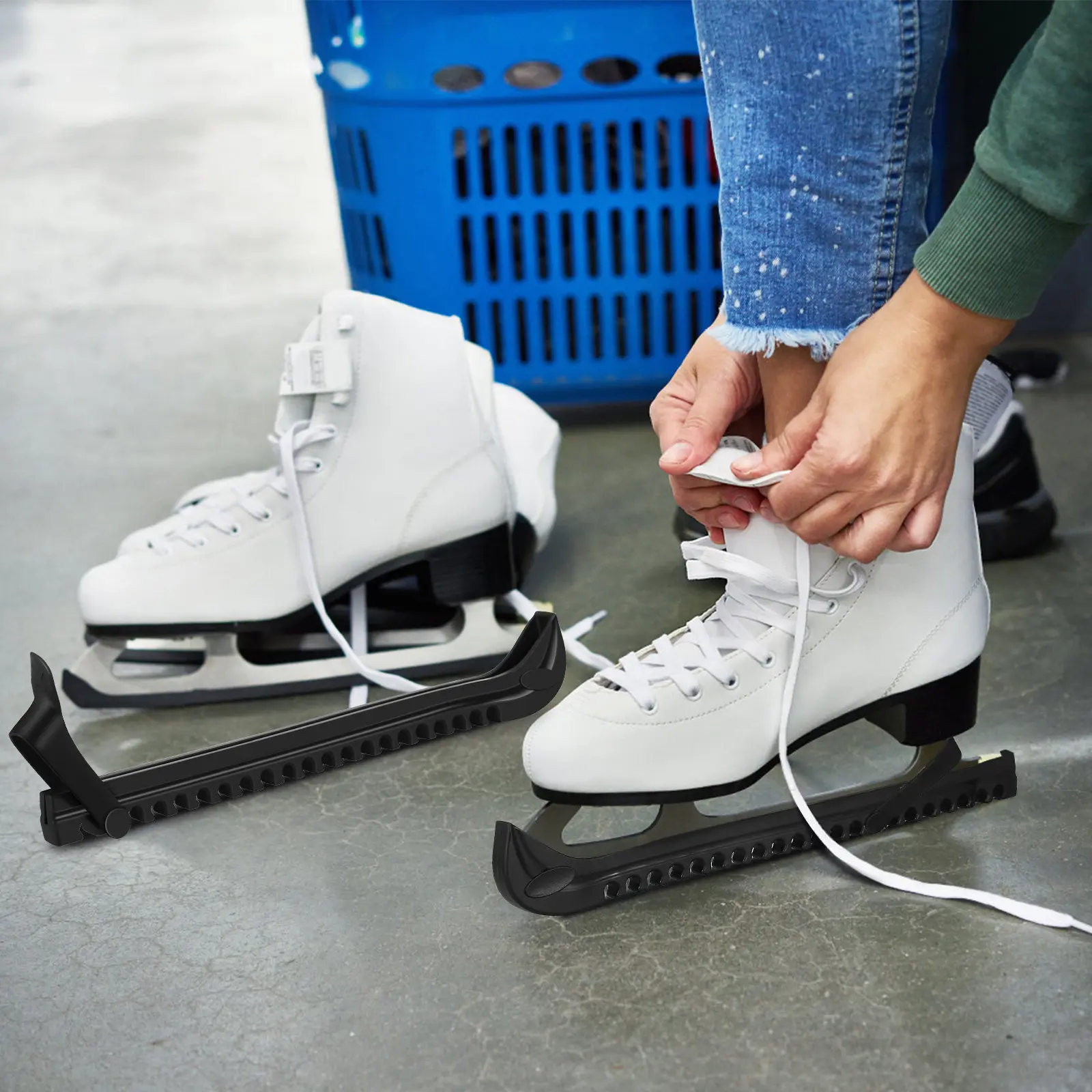 

2 шт. защитных чехлов для лезвий коньков, износостойкие накладки для хоккейных и фигурных коньков, всесезонные аксессуары