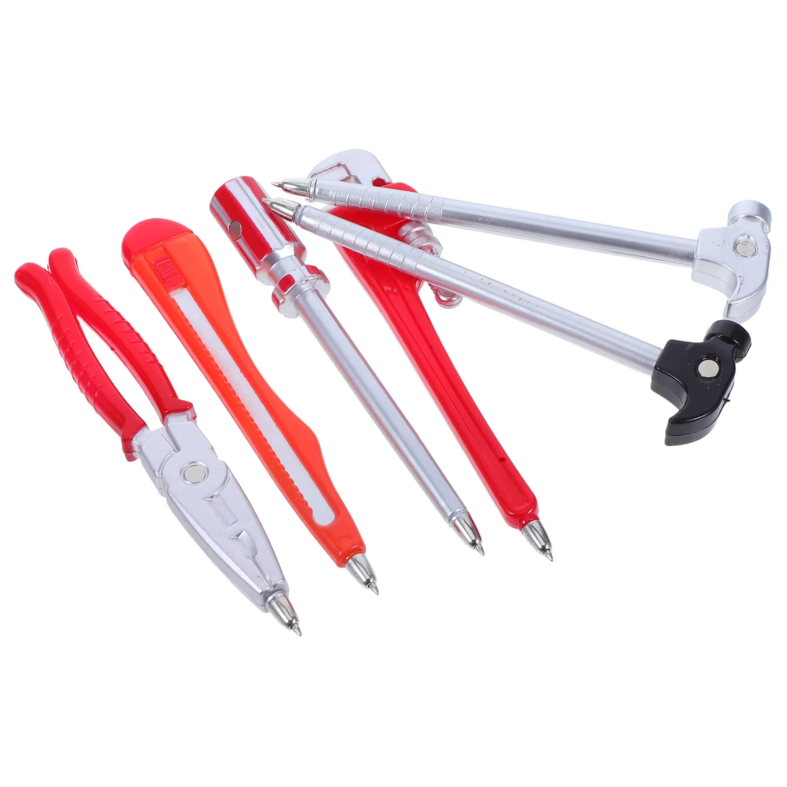 

6 шт., креативный аппаратный инструмент, ручки, набор шариковых ручек, новинка, ручка для письма, школьный офис, студенческий гаечный ключ, отвертка, молоток