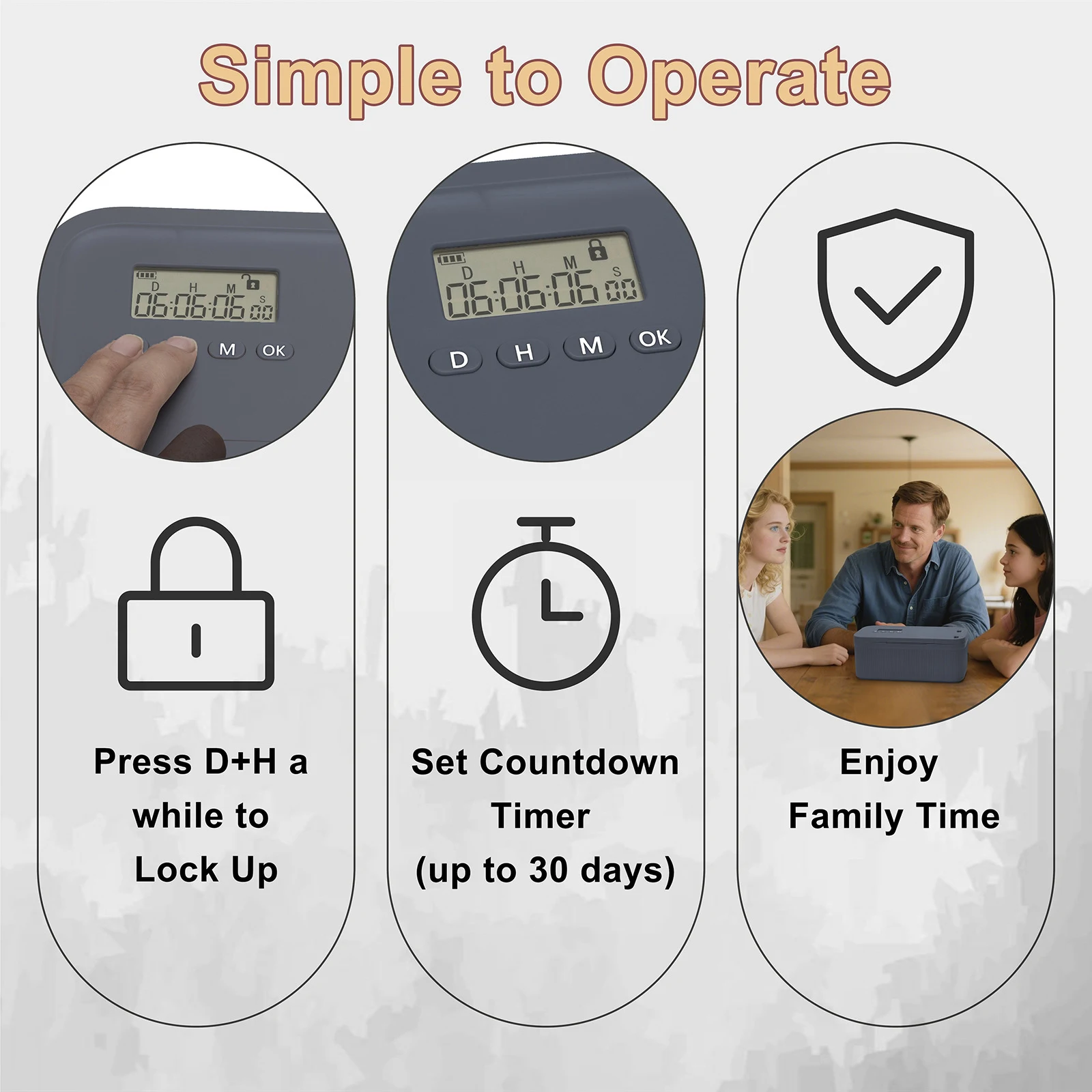 صندوق قفل الهاتف مع مؤقت لخزانة الهاتف، حاوية قفل الوقت، أفتح من الهواتف، ألعاب الفيديو، الوجبات الخفيفة، الوسائط الاجتماعية #5