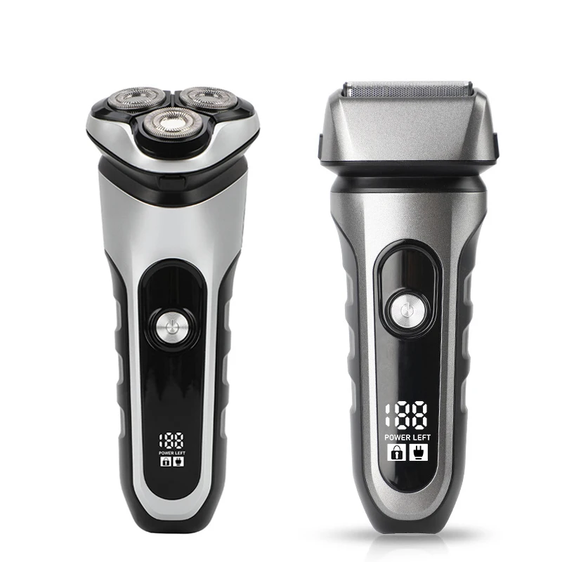 

STLF Multifunctional Electric Rechargeable Shaver Manufacturers 3 Heads Electric razor with Sideburns Knife