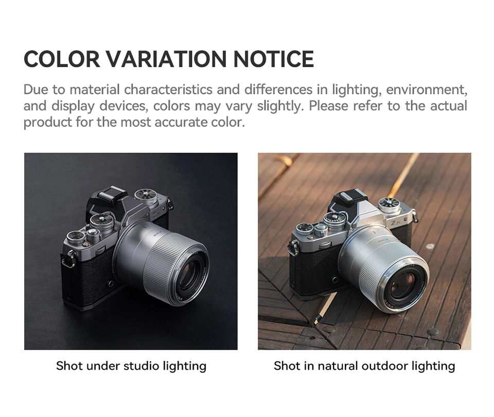 TTArtisan AF 56mm F1.8 Große Blendenöffnung Kameraobjektiv für Porträtfotografie mit Sony E Fujifilm XF Nikon Z Anschluss ZV-E10 A7R III – Detail 21