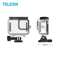TELESIN 60M Waterproof Case Underwater Diving Housing Protective Case for GoPro Hero 12 11 10 9 Black Action Camera Accessories