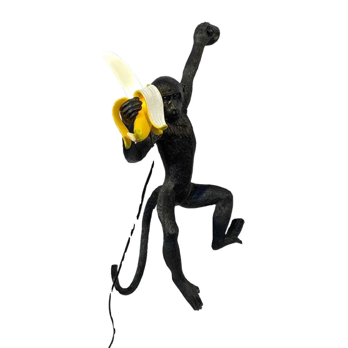 Nordic creative monkey lamp banana wall lamp children's room animal decoration desk lamp bedroom dining room personalized art ch
