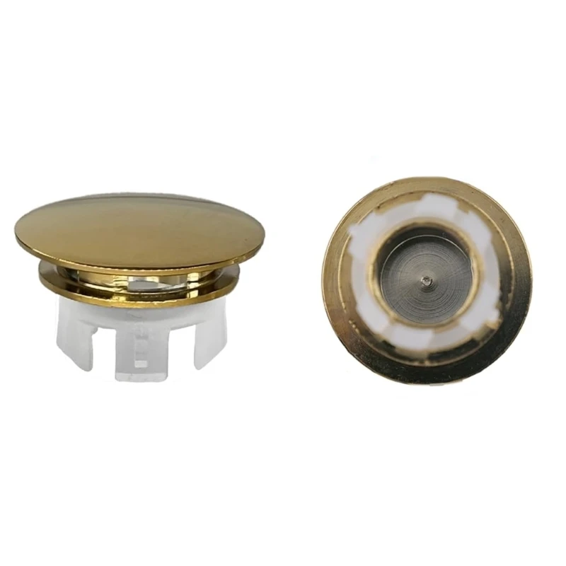 

2Pcs Sink Overflow Rings Wash Basin Double Layer Round Overflow Plug Bathroom Sink Accessories Easy to Install D2RD