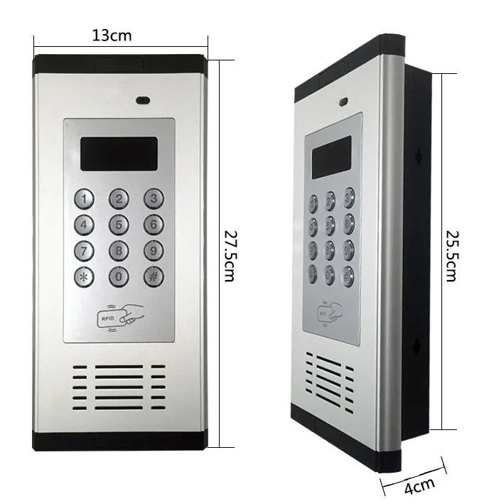 RainproofHood Optional Smart K6 System 4G GSM Access Control Wireless Apartment Intercom/Gate opener by Free Phone Call with RFI