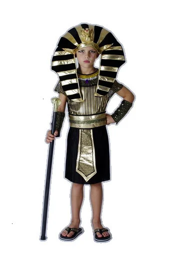 Halloween Costumes Boy Girl Ancient Egypt Egyptian Pharaoh Prince Princess Costume for Children Kids Cosplay Clothing