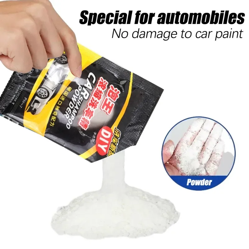 Car Cleaning Shampoo Powder Auto Body Strong Washing Agent Foam Cleaning Tools Car Wash Maintenance Cleaning Agent