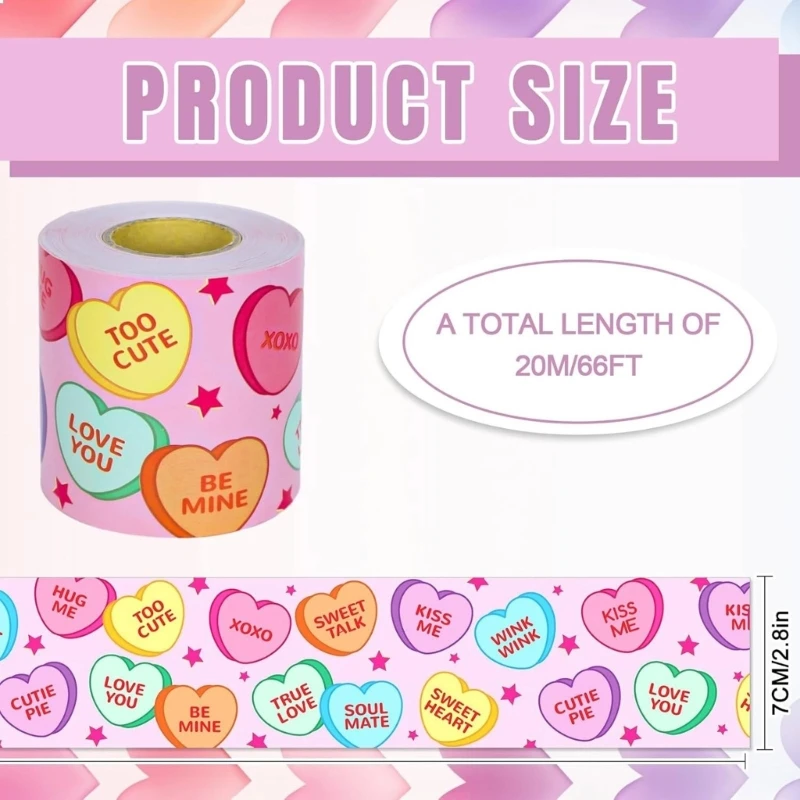 Наклейка на полоски ко Дню Святого Валентина для декора доски для классной доски, рамки для доски объявлений