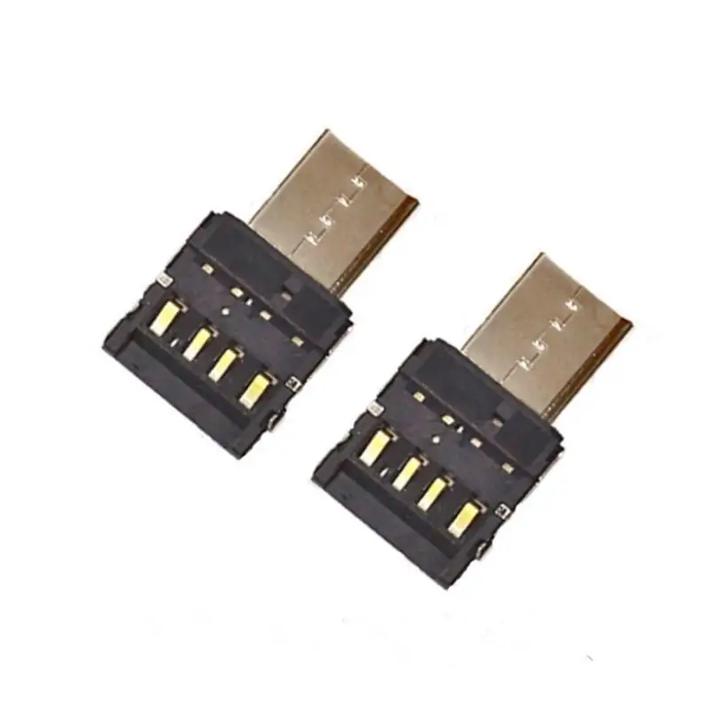 1PCS Universal Type C Micro USB To USB 20 OTG Adapter Connector For Smartphone OTG Cable Miniature Adapter