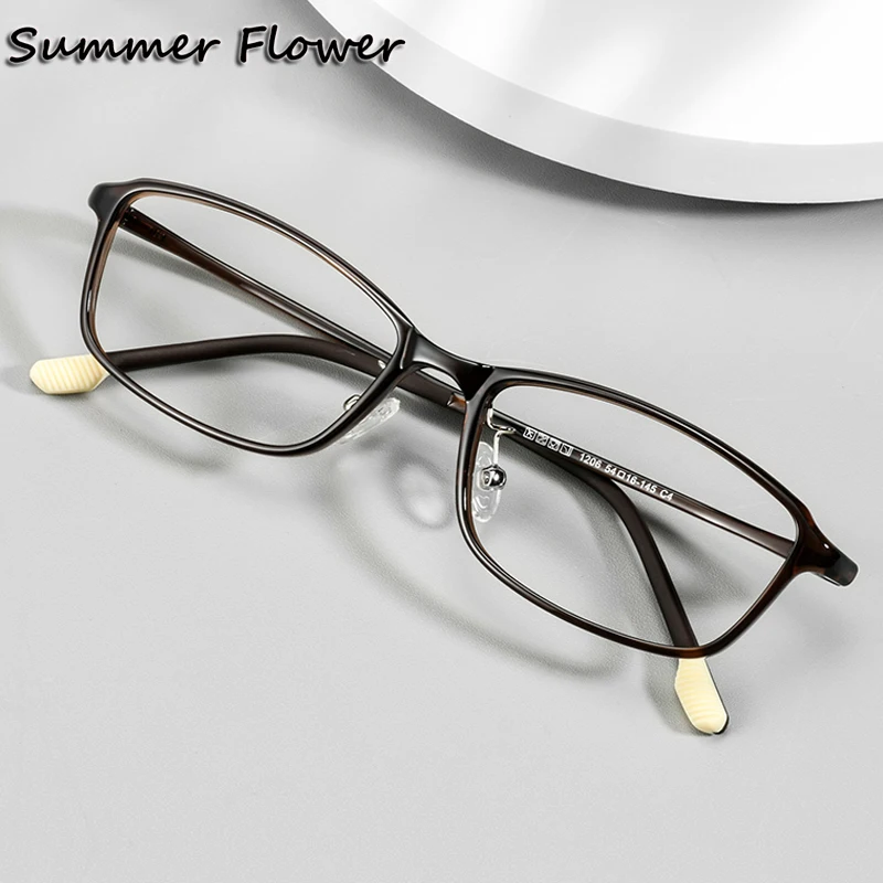 

Woman Prescription Glasses Ultem Flexible Durable Light Myopia Recipe Lenses Man Ultra Light Plastic Titanium Frame