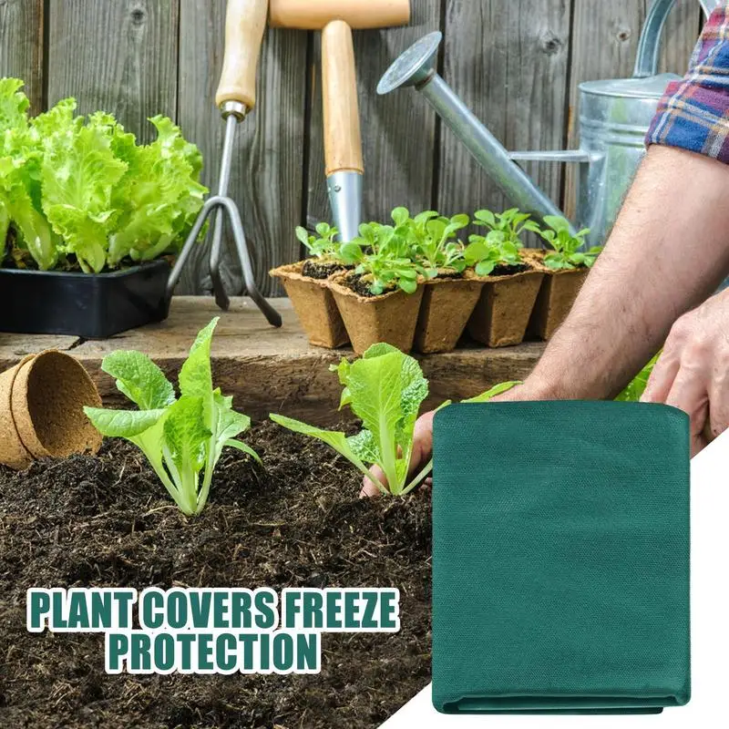 Plant Freeze Protection Cover Non-Woven Frost Cloth Heat Protection Plant Frost Covers Winter Cuttable Floating Row Cover Frost