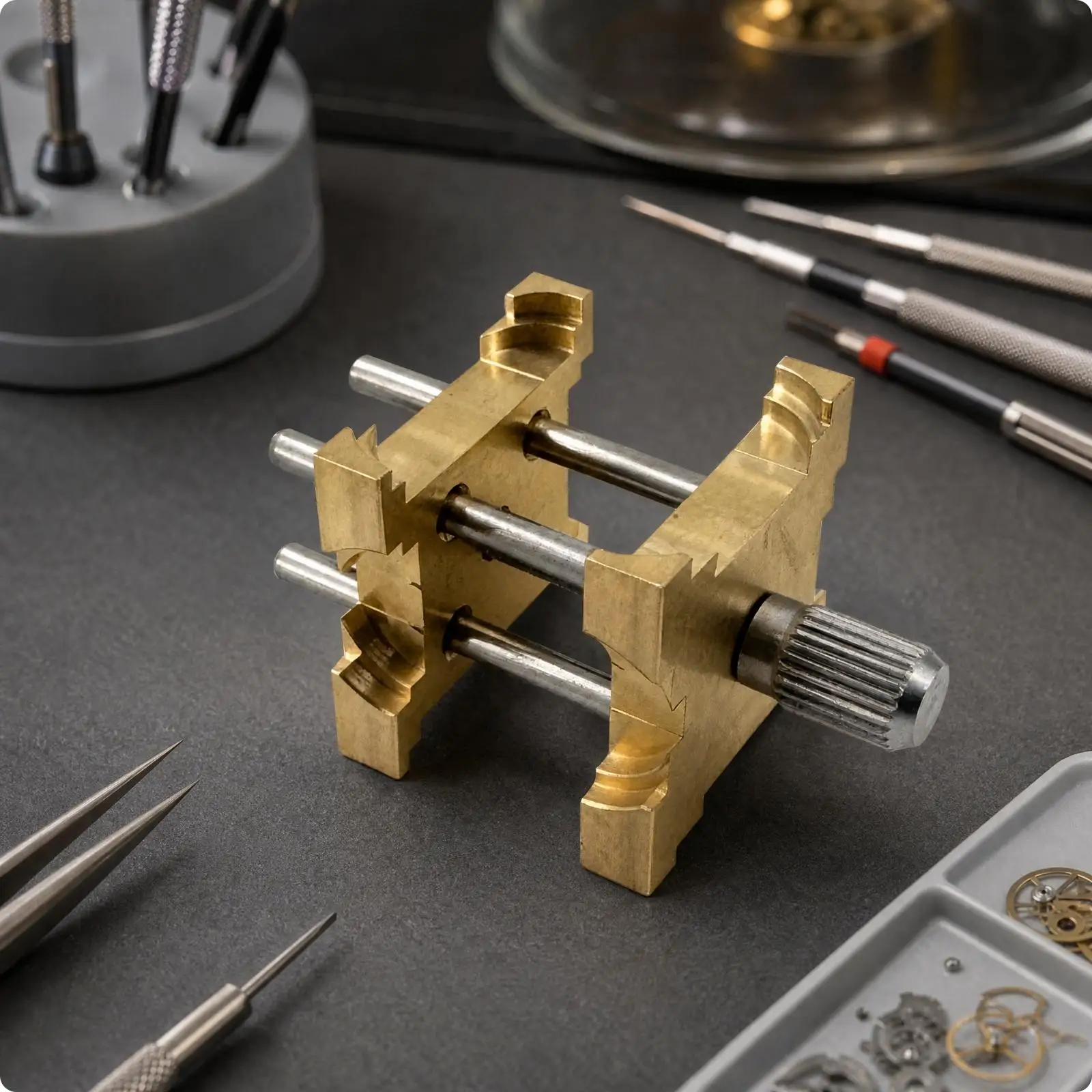 Watch Repair Vise Tool Copper Movement Holder for Watchmaker Professional Adjustable Clamp Workbench Watch Kit