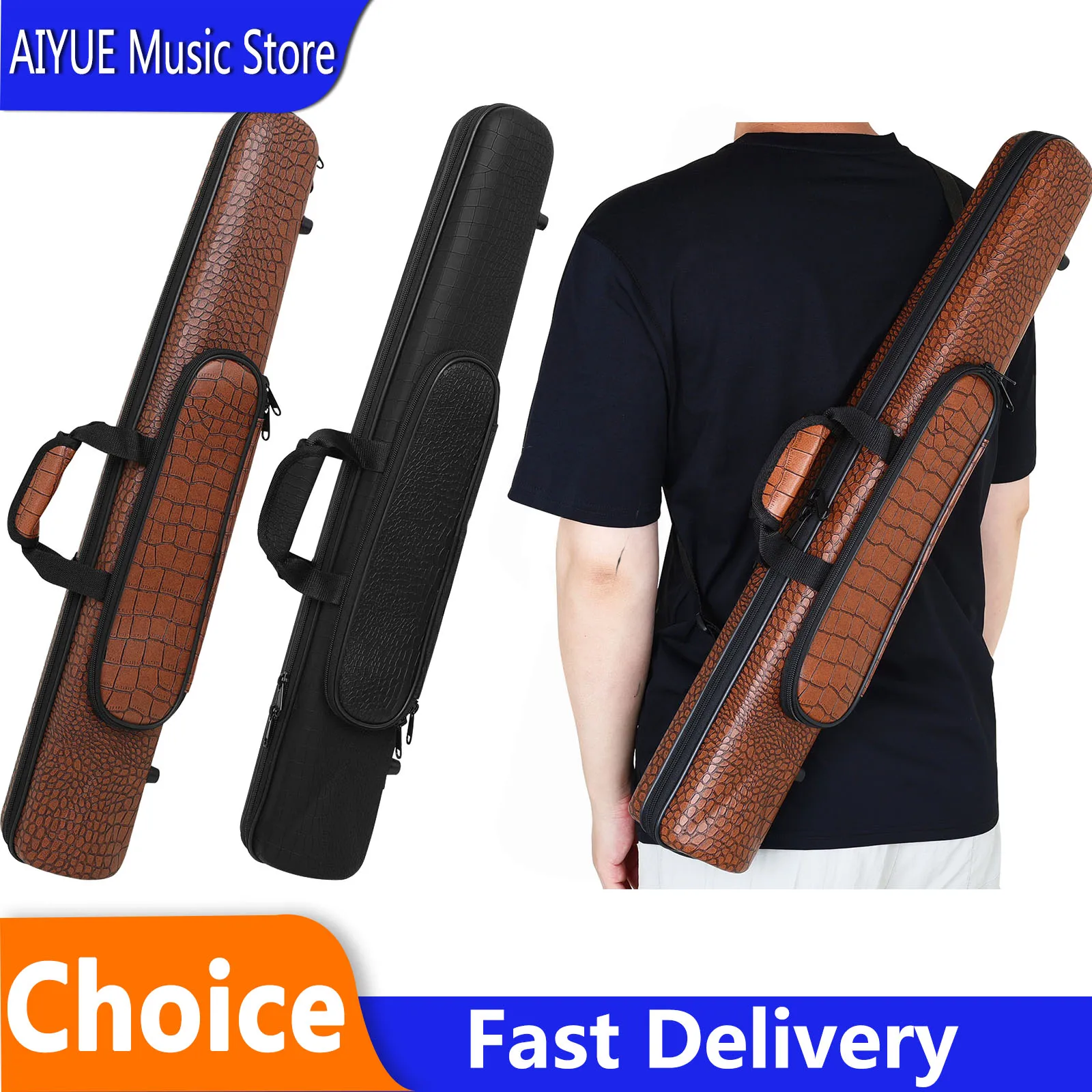 SLADE Clarinet Case Lightweight Compression Resistant Storage Box PU Leather Bag Portable Woodwind Music Instrument Accessories
