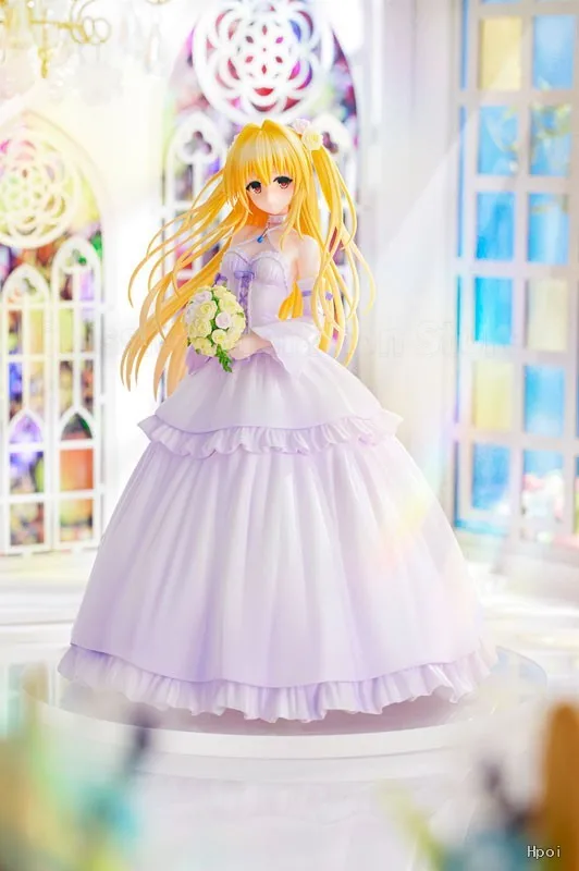【Originale】KADOKAWA CAworks To Love-Ru Darkness Golden Darkness Abito da sposa Figure in scala 1/7 Modelli da collezione Giocattoli anime