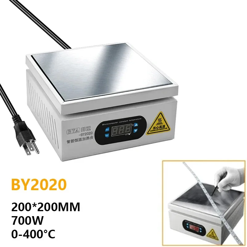 

200*200mm Heating Station Electronic Hot Plate Table Preheating Platform 0~400 ℃ For BGA PCB SMD Phone LCD Touch Screen Repair