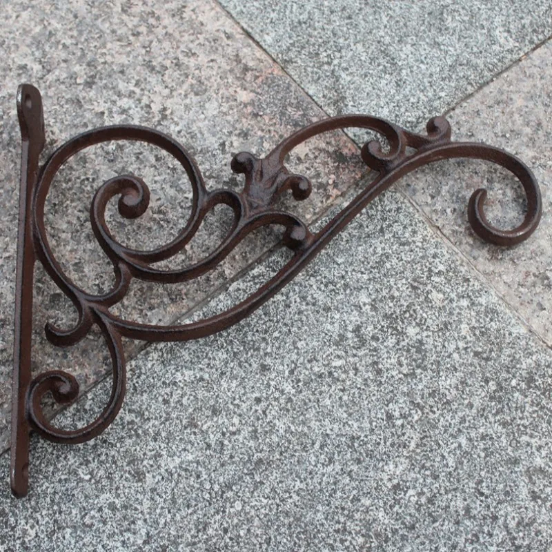 JD Wall Hook Decoration Jd Cast Iron Metal European Retro Flower Home 1 Courtyard Garden Style