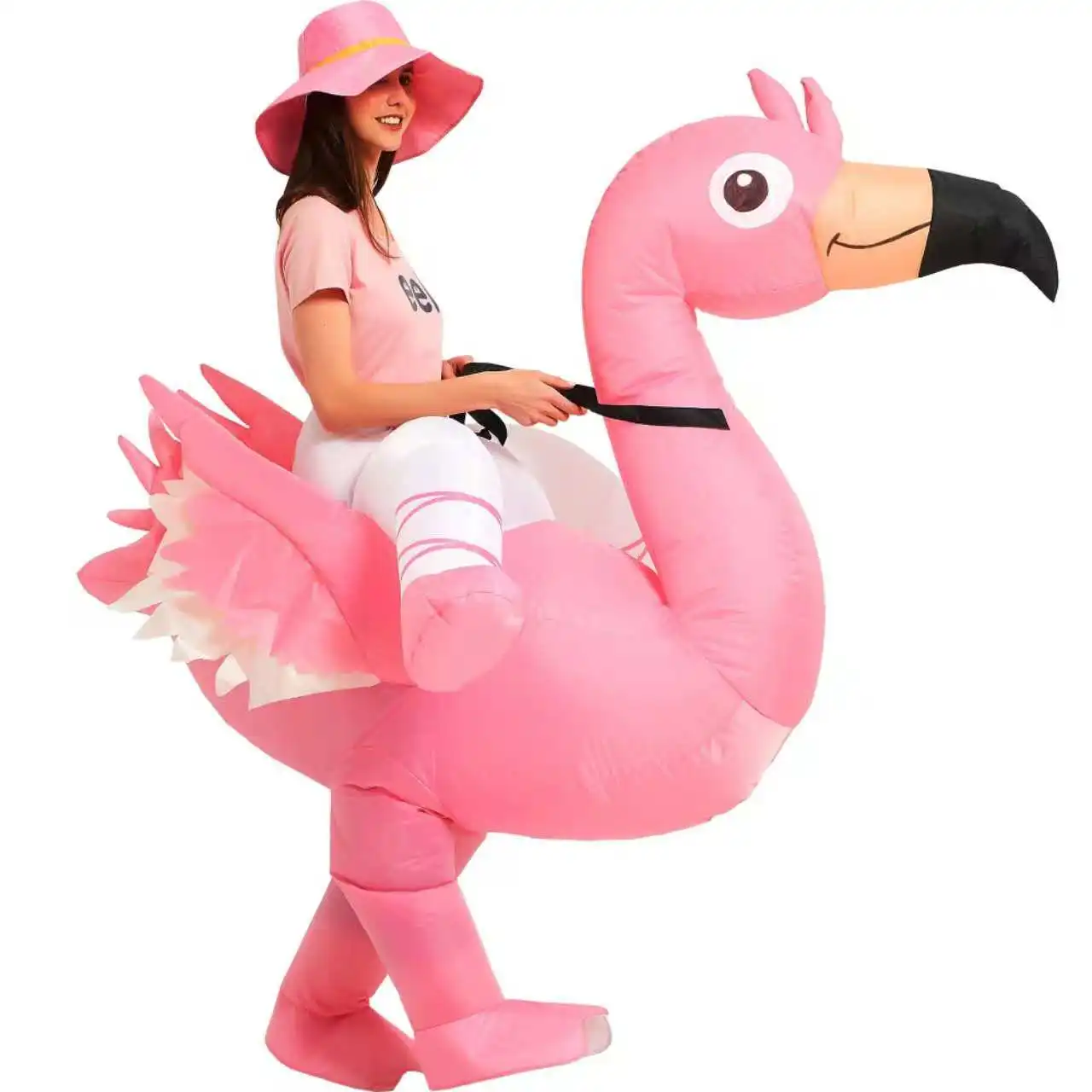 Disfraz inflable para adulto, traje divertido de flamenco, Unisex, para Navidad, Acción de Gracias, carnaval, fiesta, Cosplay