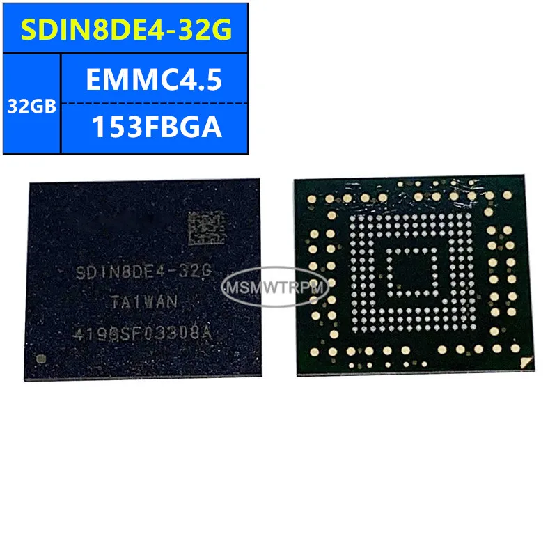 

SDIN8DE4-32G EMMC4.5 32GB 153FBGA Memory Chip IC Electronic Components New Original