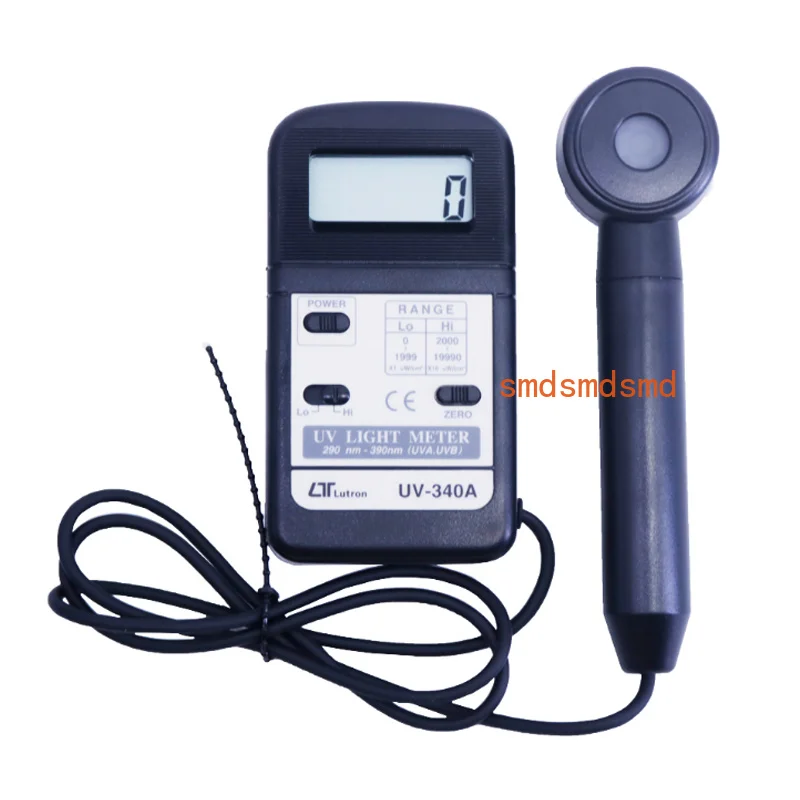 UV-340A Light Meter 290-390nm UVA UVB 0-1999uW/cm2 2000-19990uW/cm2 UV Radiation Measurement Tool