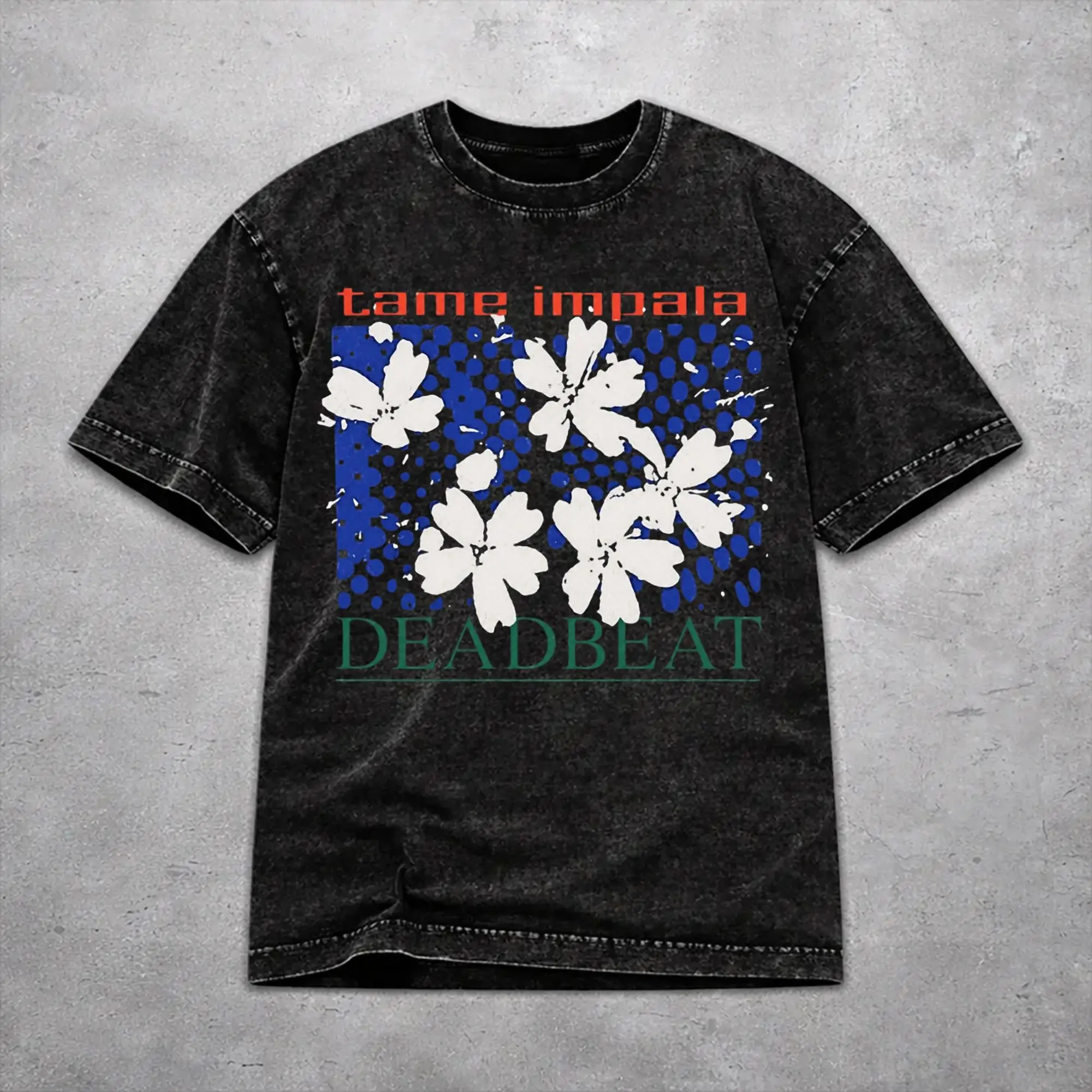 Oversize Tame Impala Deadbeat Tour 2026 Merch T-Shirts for Men Women  Washed Cotton Tee Shirt Clothing