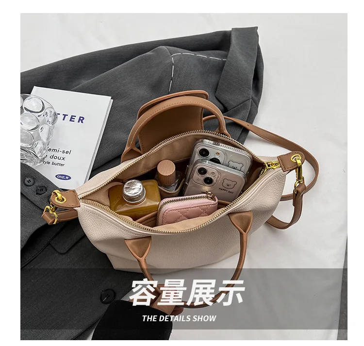 2024 New Casual Versatile High-end Portable Shoulder Bag Commuting Oblique Span Dumpling Bag Handbags